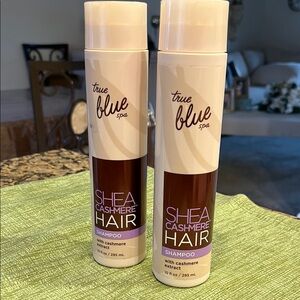 Bath& Body Works True Blue Spa Shea Cashmere Hair Shampoo - 2x10